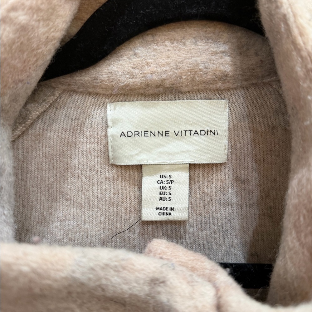 Adrienne Vittadini Women's Cream Teddy Jacket